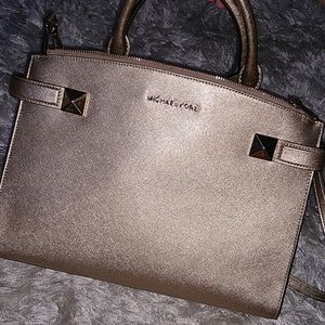 Mk gold shimmer purse